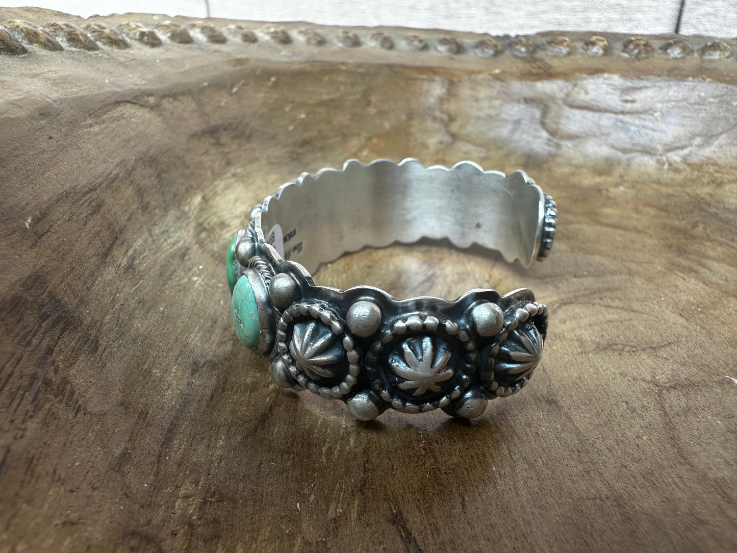 Green Sonoran Gold 5-Stone Cuff