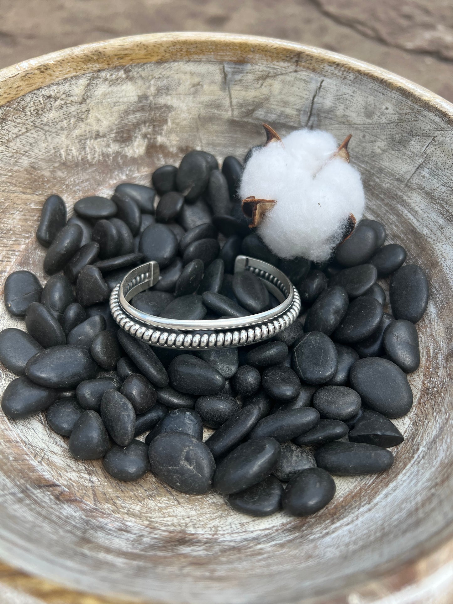 Sterling Silver Rope cuff