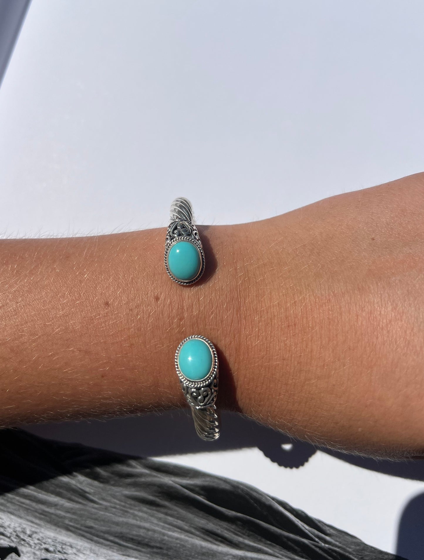 Silver Hammered Cuff