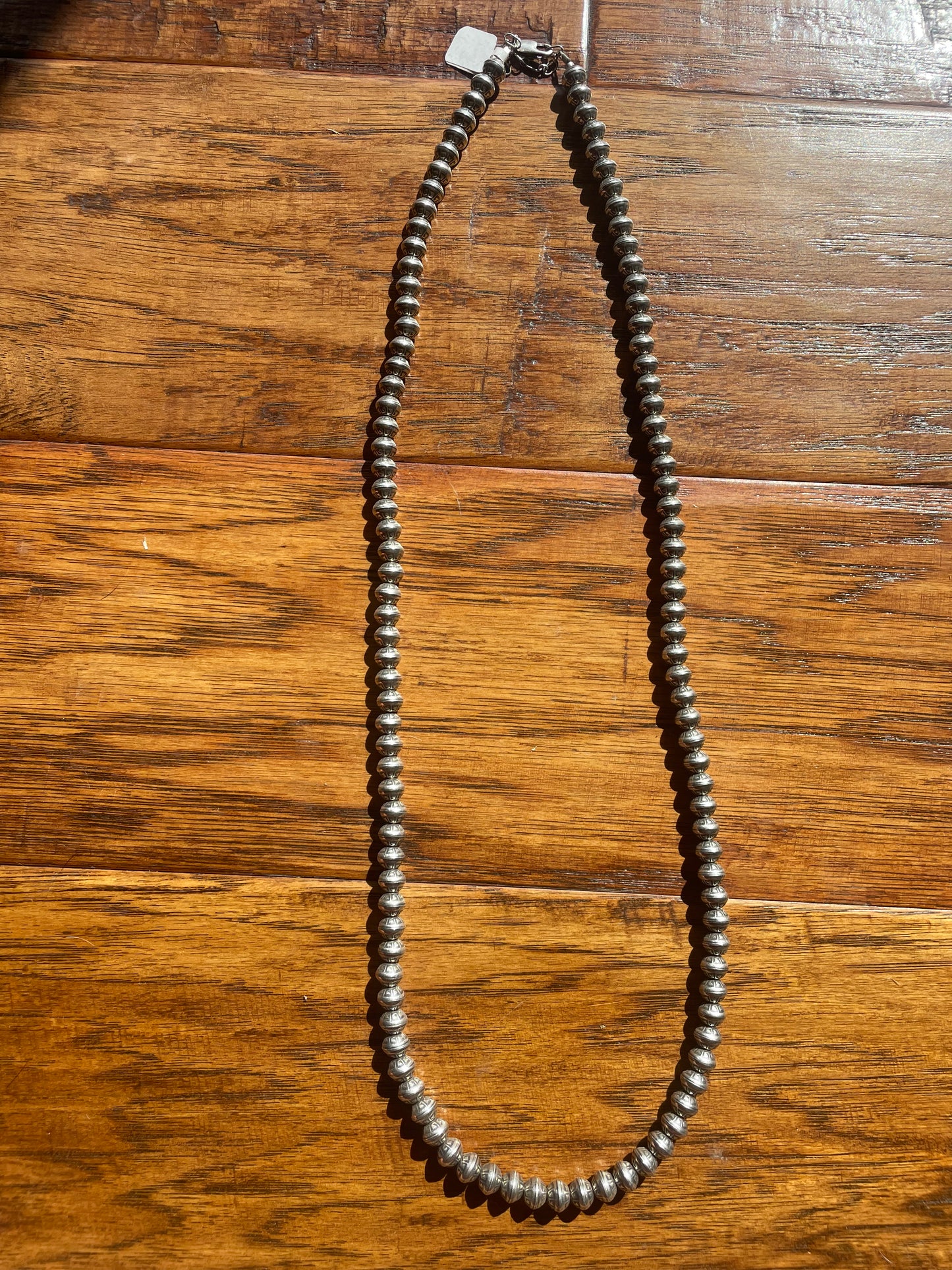 30” Stamped Navajo Pearls