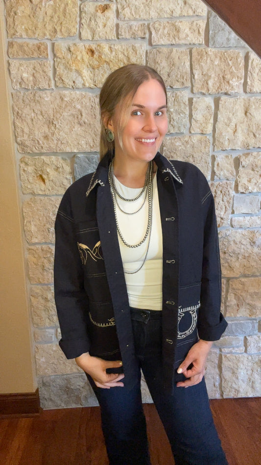 Embroidered Horse Jacket
