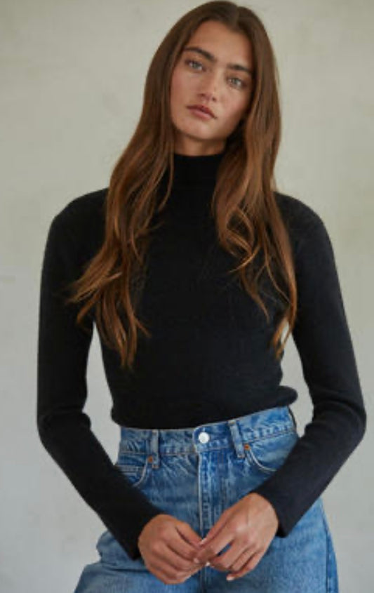 Black Turtle Neck Sweater
