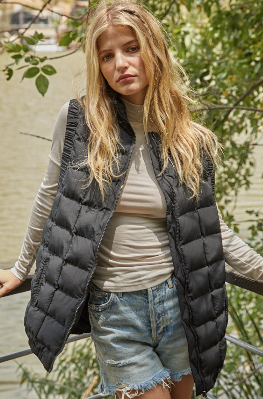 Black Puffer Vest