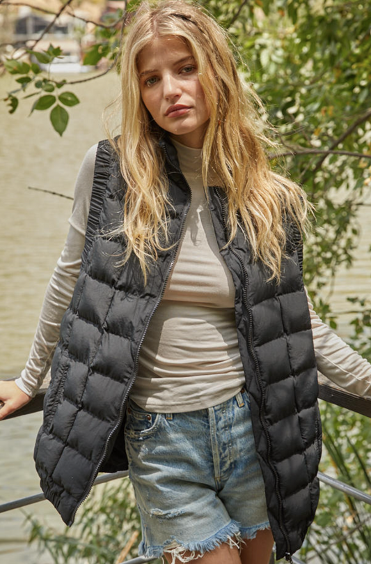 Black Puffer Vest