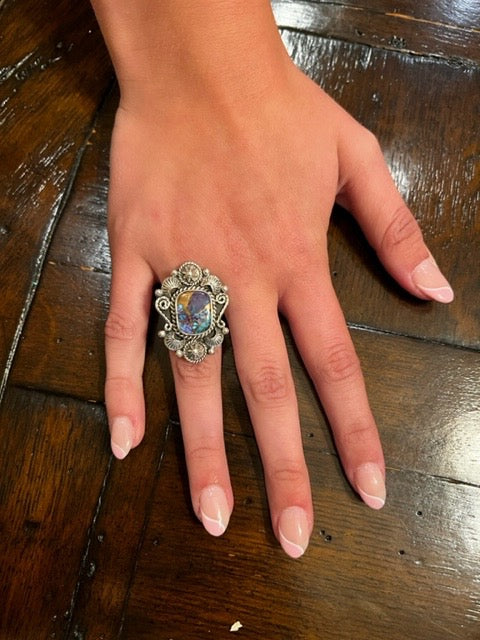 Scroll Star Ring