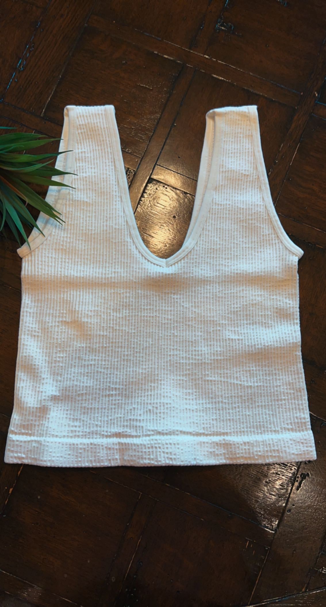 Ribbed Cropped Tank