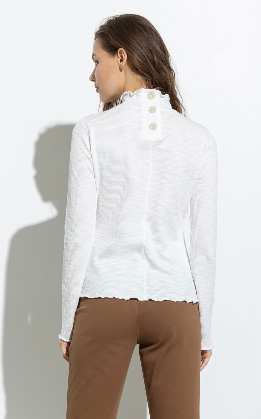 Button Turtle Neck