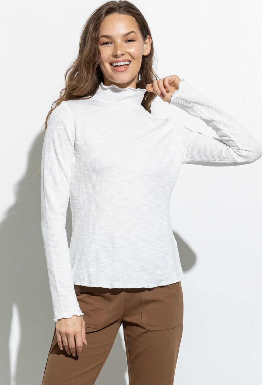 Button Turtle Neck