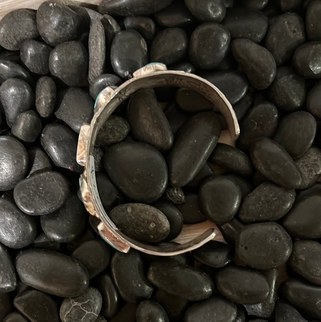 5-Stone Turquoise Cuff