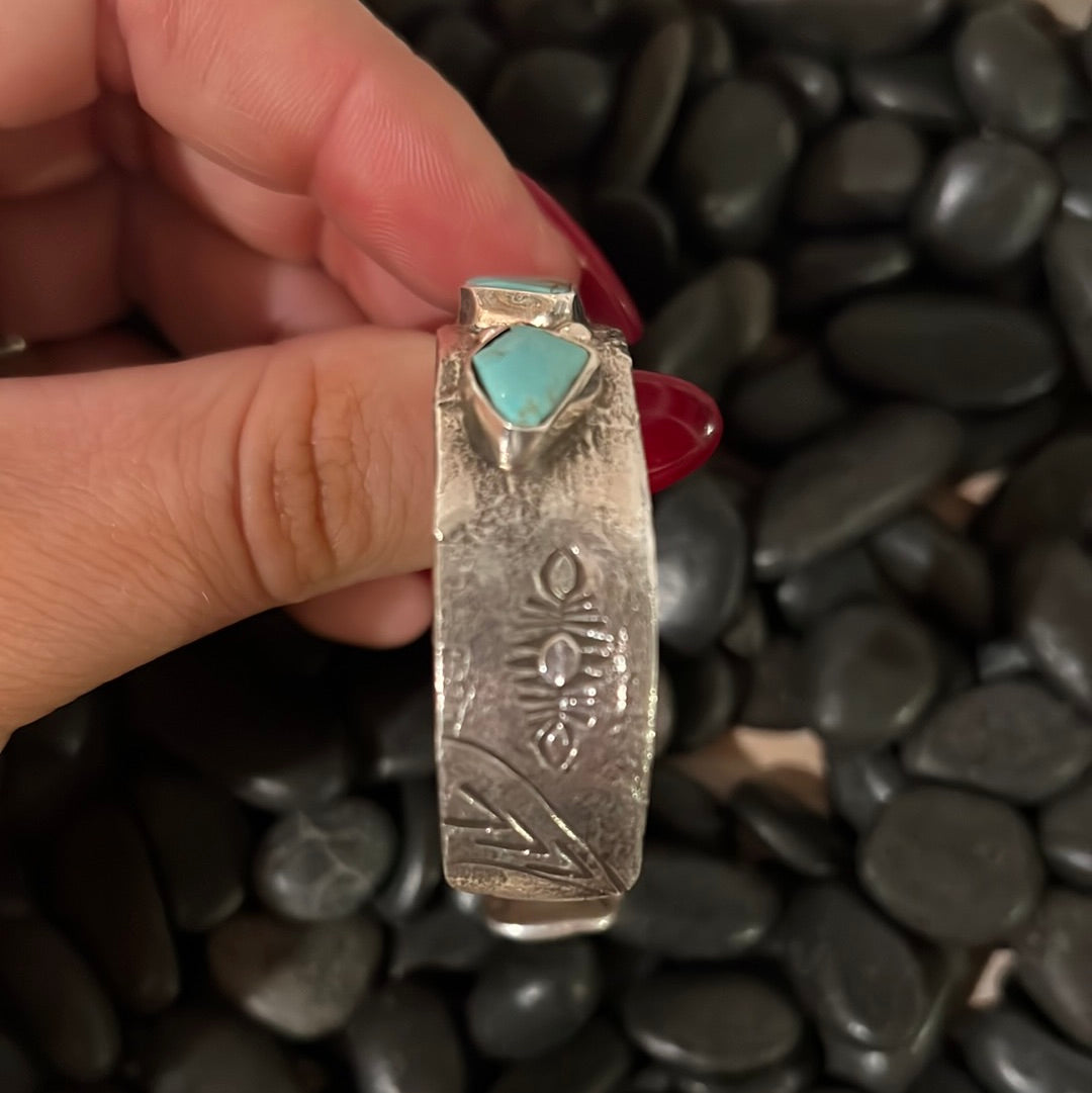 5-Stone Turquoise Cuff